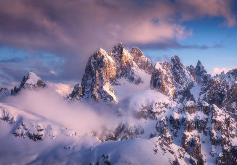 Papermoon Fototapete »Schneeberge« von Papermoon