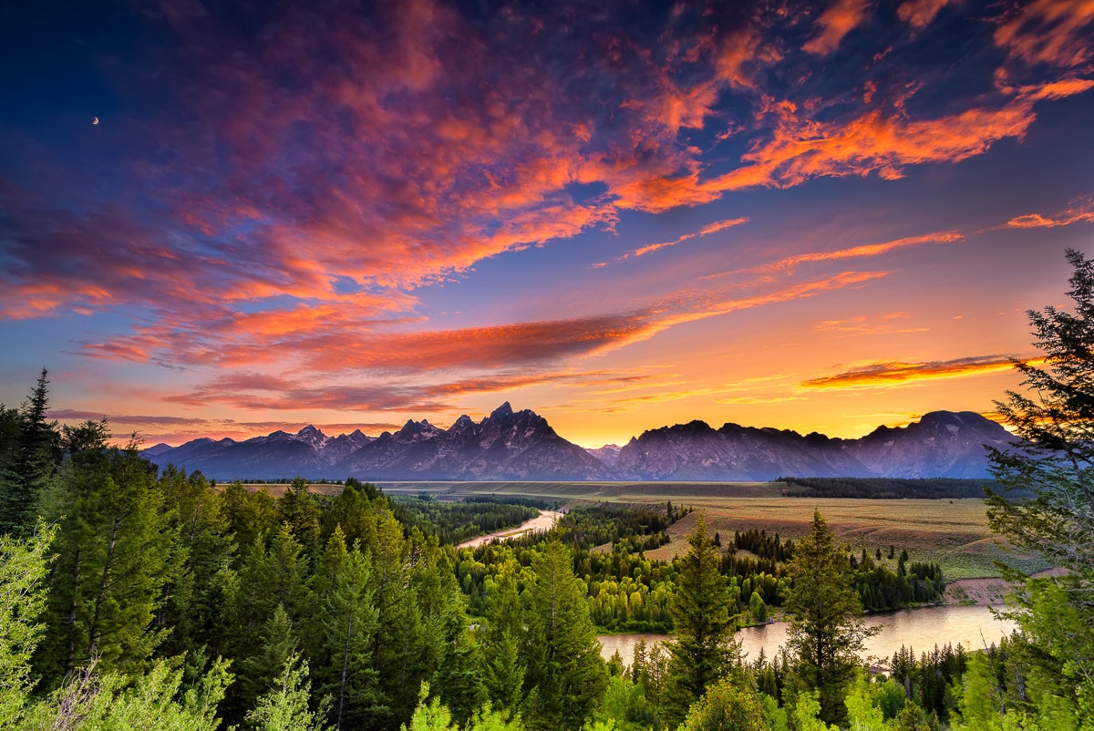 Papermoon Fototapete »Snake River Sonnenuntergang« von Papermoon