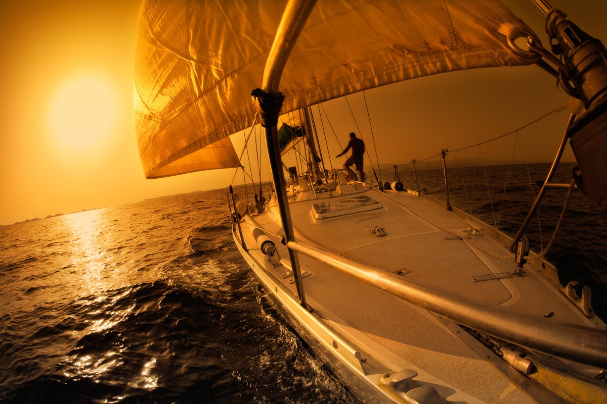 Papermoon Fototapete »Sonnenuntergang Segeln« Papermoon Fototapete »Sonnenuntergang Segeln« von Papermoon
