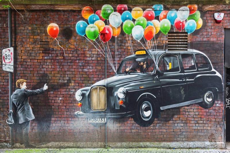 Papermoon Fototapete »Street Art in Glasgow« von Papermoon