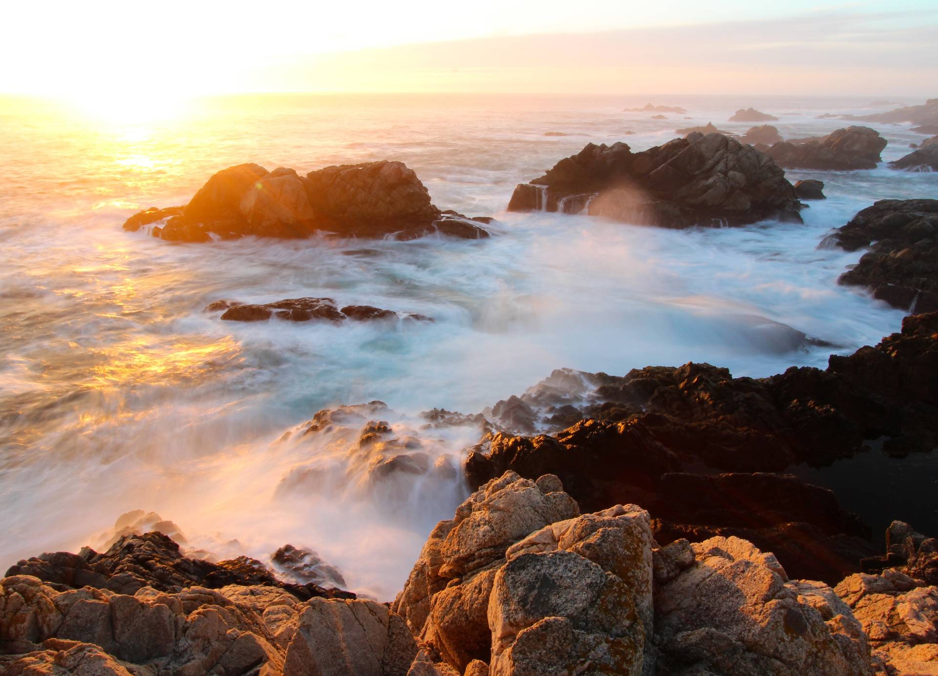 Papermoon Fototapete »Sunset on Big Sur Coast« von Papermoon