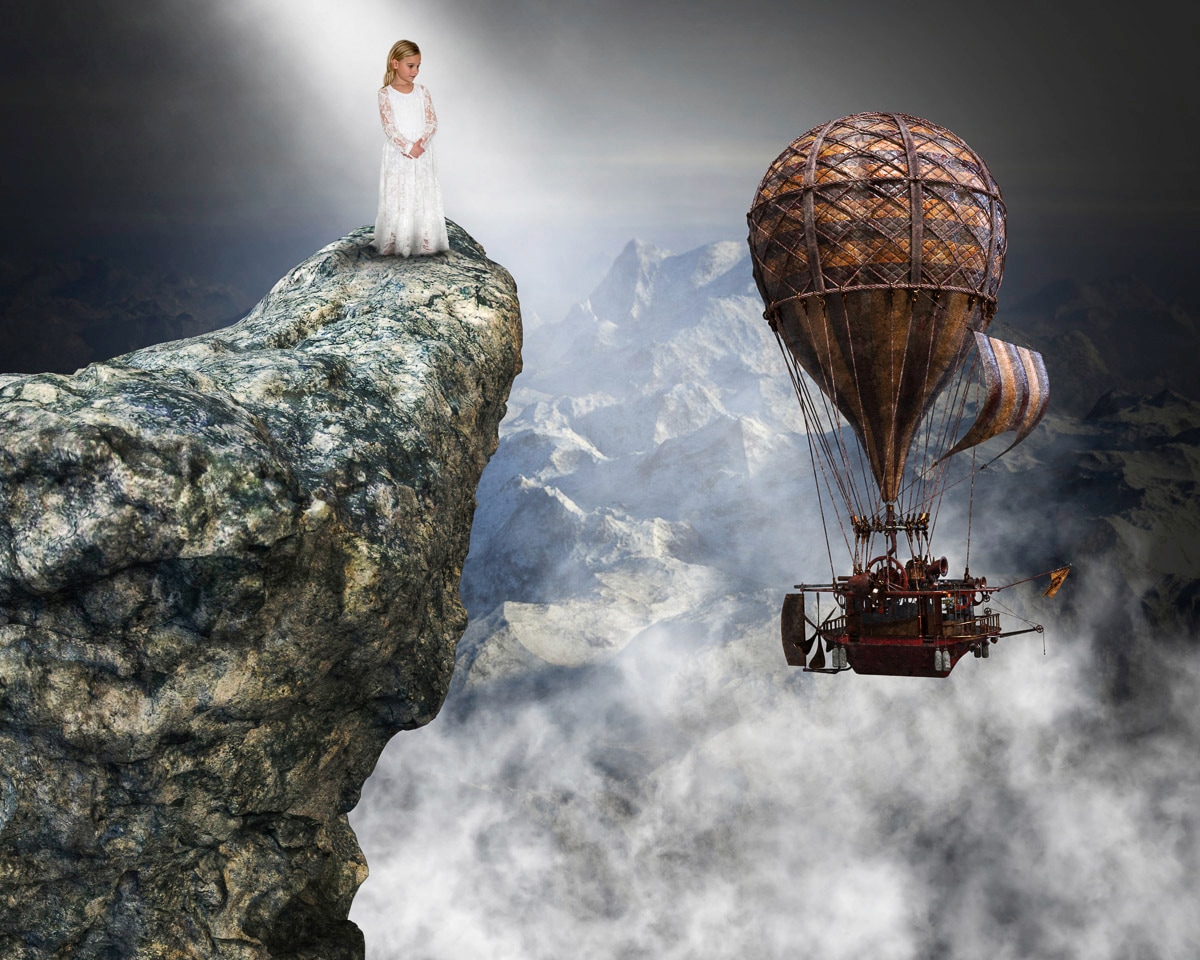 Papermoon Fototapete »Surreale Steampunk-Liebeshoffnung« Papermoon Fototapete »Surreale Steampunk-Liebeshoffnung« von Papermoon