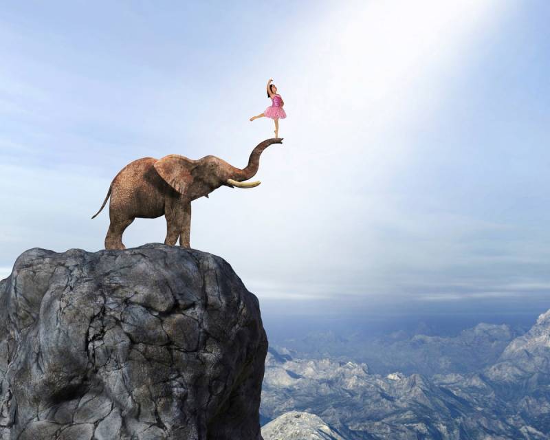 Papermoon Fototapete »Surreales Tanzteam« von Papermoon