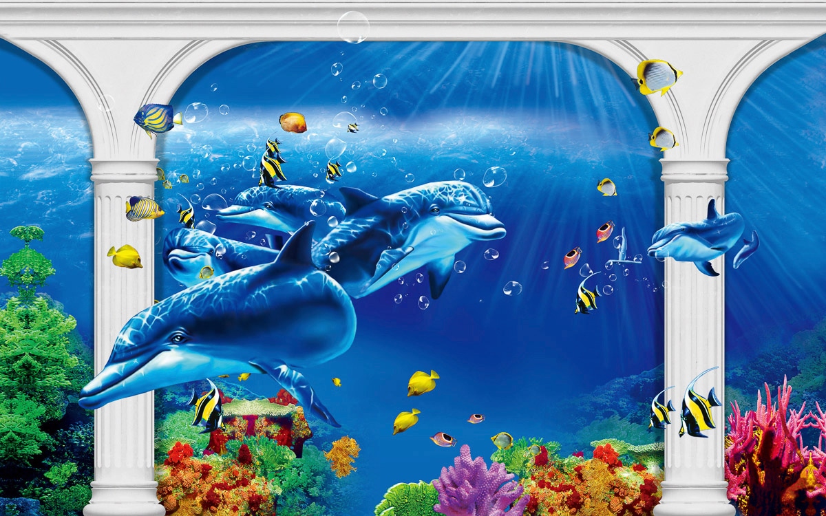 Papermoon Fototapete »Unterwasserwelt« von Papermoon