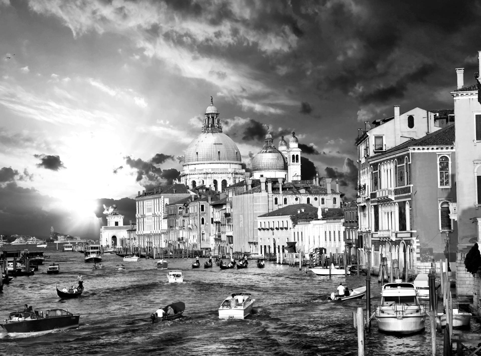 Papermoon Fototapete »Venedig Schwarz & Weiss« Papermoon Fototapete »Venedig Schwarz & Weiss« von Papermoon