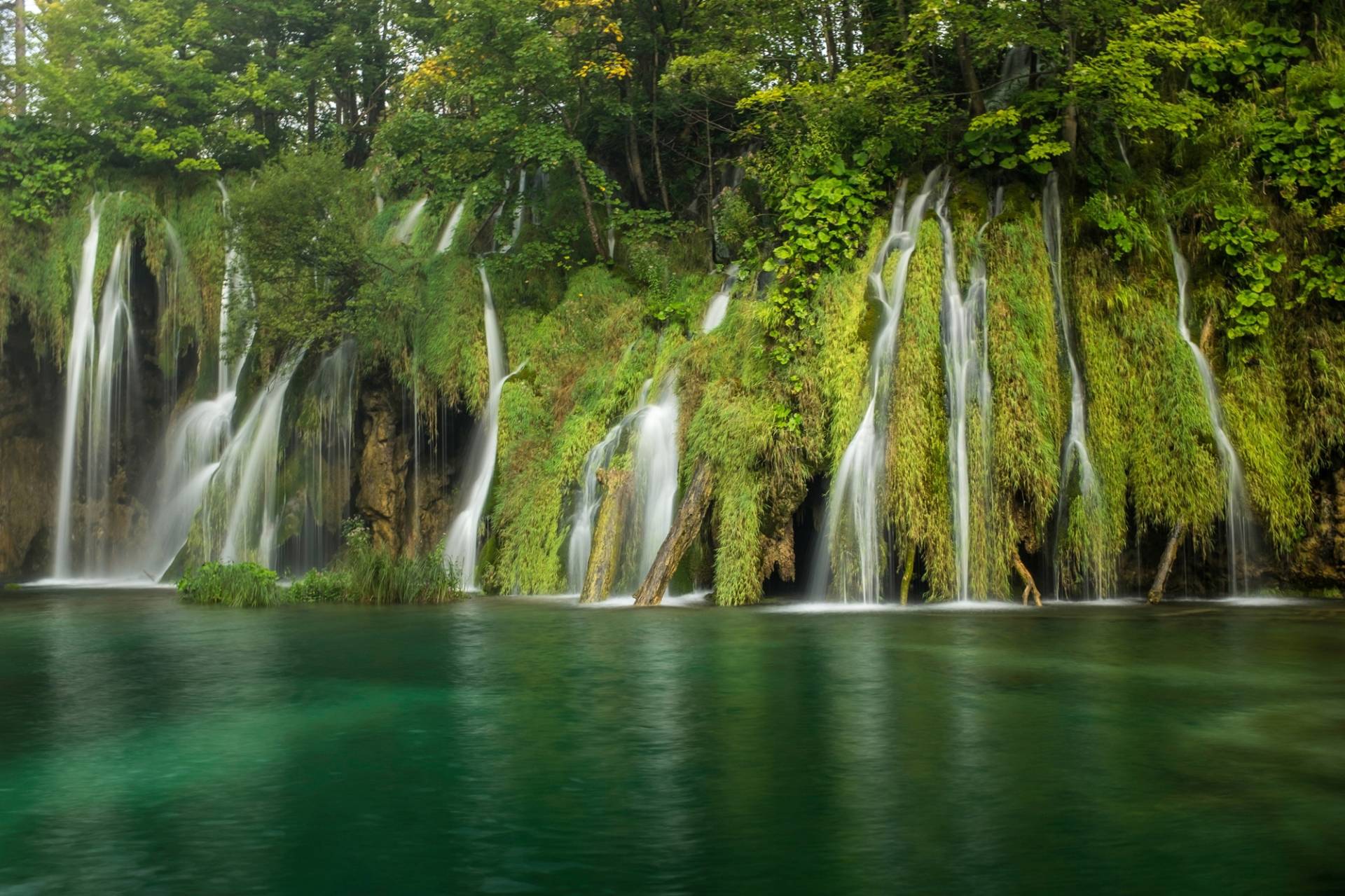 Papermoon Fototapete »WASSERFALL-BÄUME FLUSS SEE STEINE BLUME WALD BACH SONNE« Papermoon Fototapete »WASSERFALL-BÄUME FLUSS SEE STEINE BLUME WALD BACH SONNE« von Papermoon