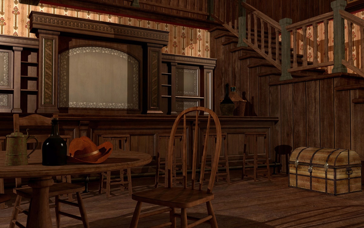 Papermoon Fototapete »Wild West Saloon« von Papermoon