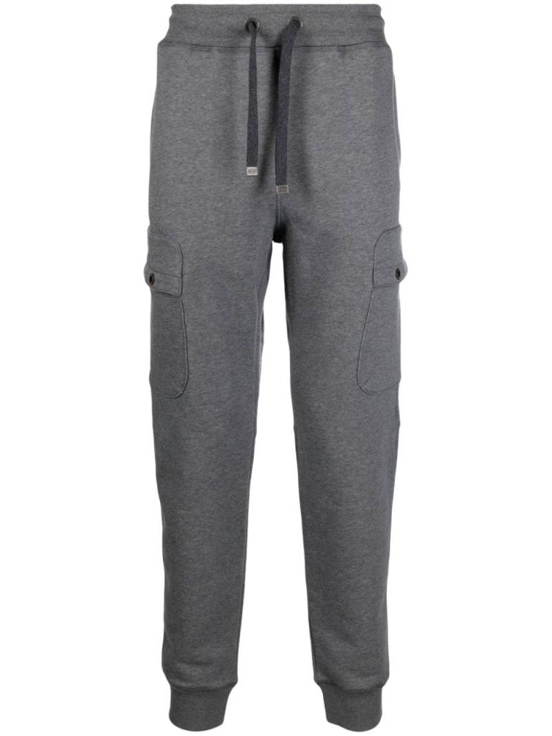 Parajumpers Black Stone logo-patch mélange track pants - Grey von Parajumpers