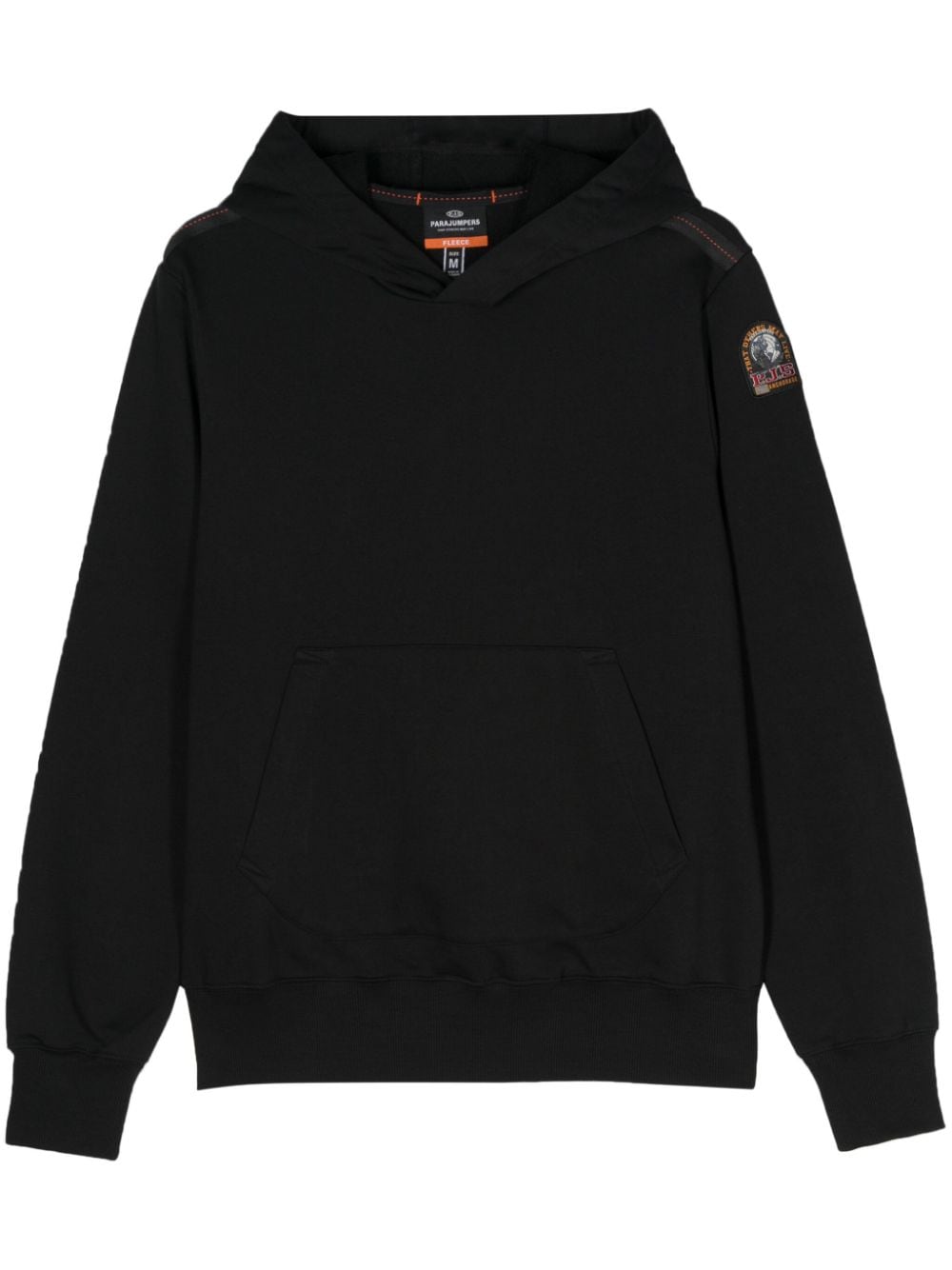 Parajumpers Everest logo-patch hoodie - Black von Parajumpers