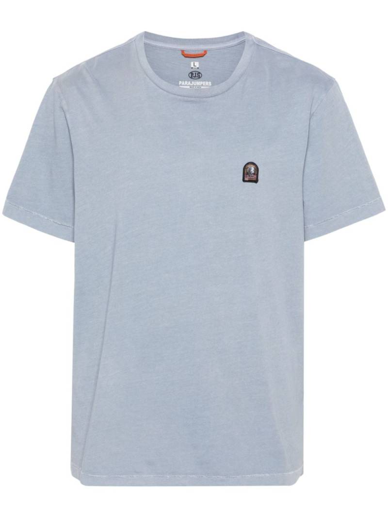 Parajumpers logo-appliqué cotton T-shirt - Blue von Parajumpers