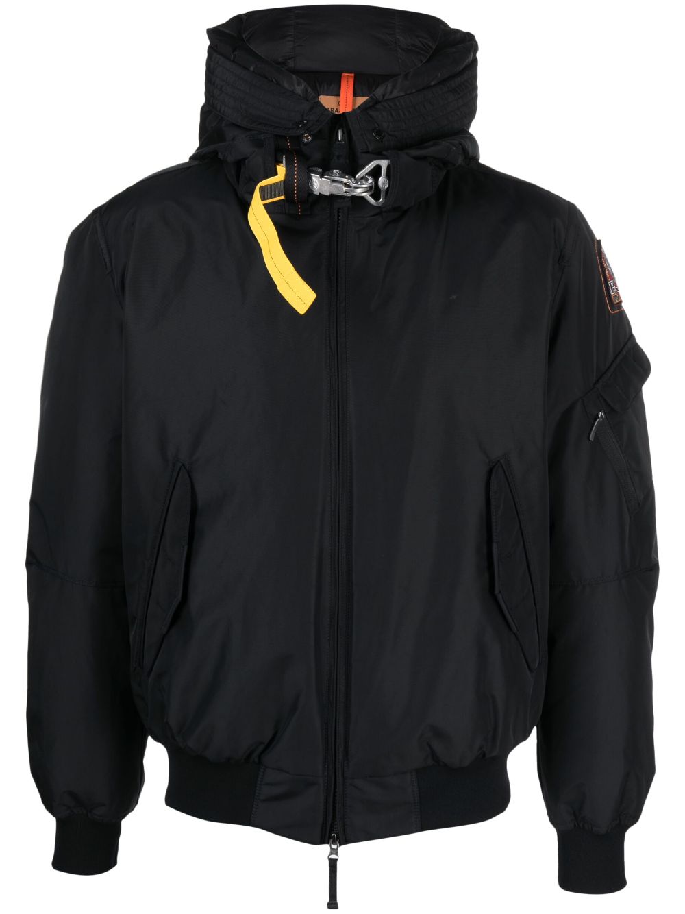 Parajumpers logo-patch padded jacket - Black von Parajumpers