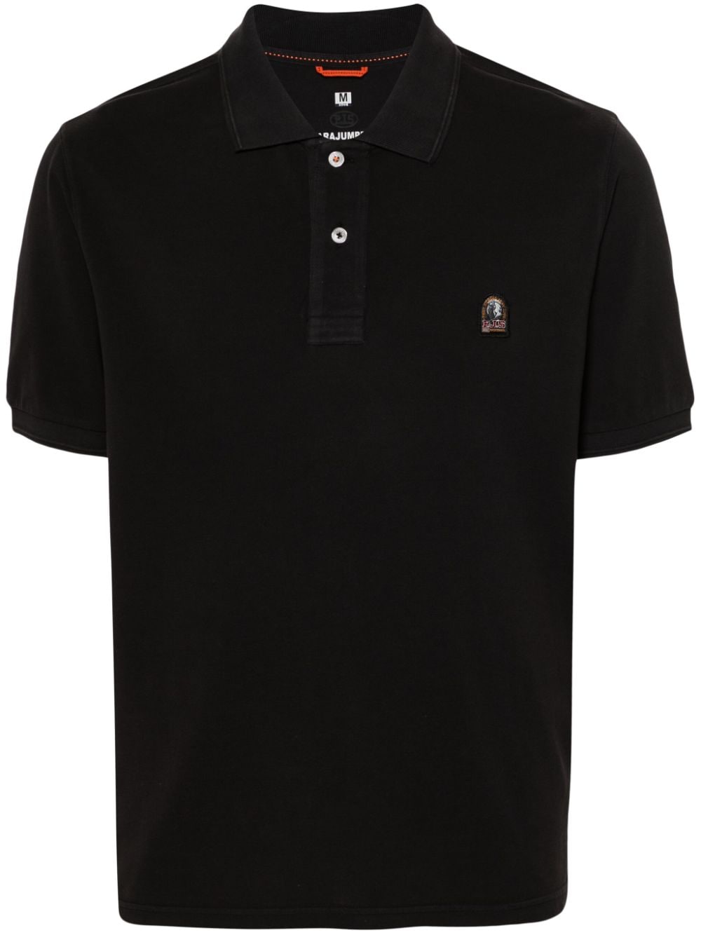 Parajumpers logo-patch polo shirt - Black von Parajumpers