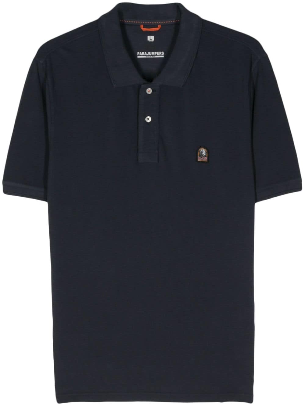 Parajumpers logo-patch polo shirt - Blue von Parajumpers