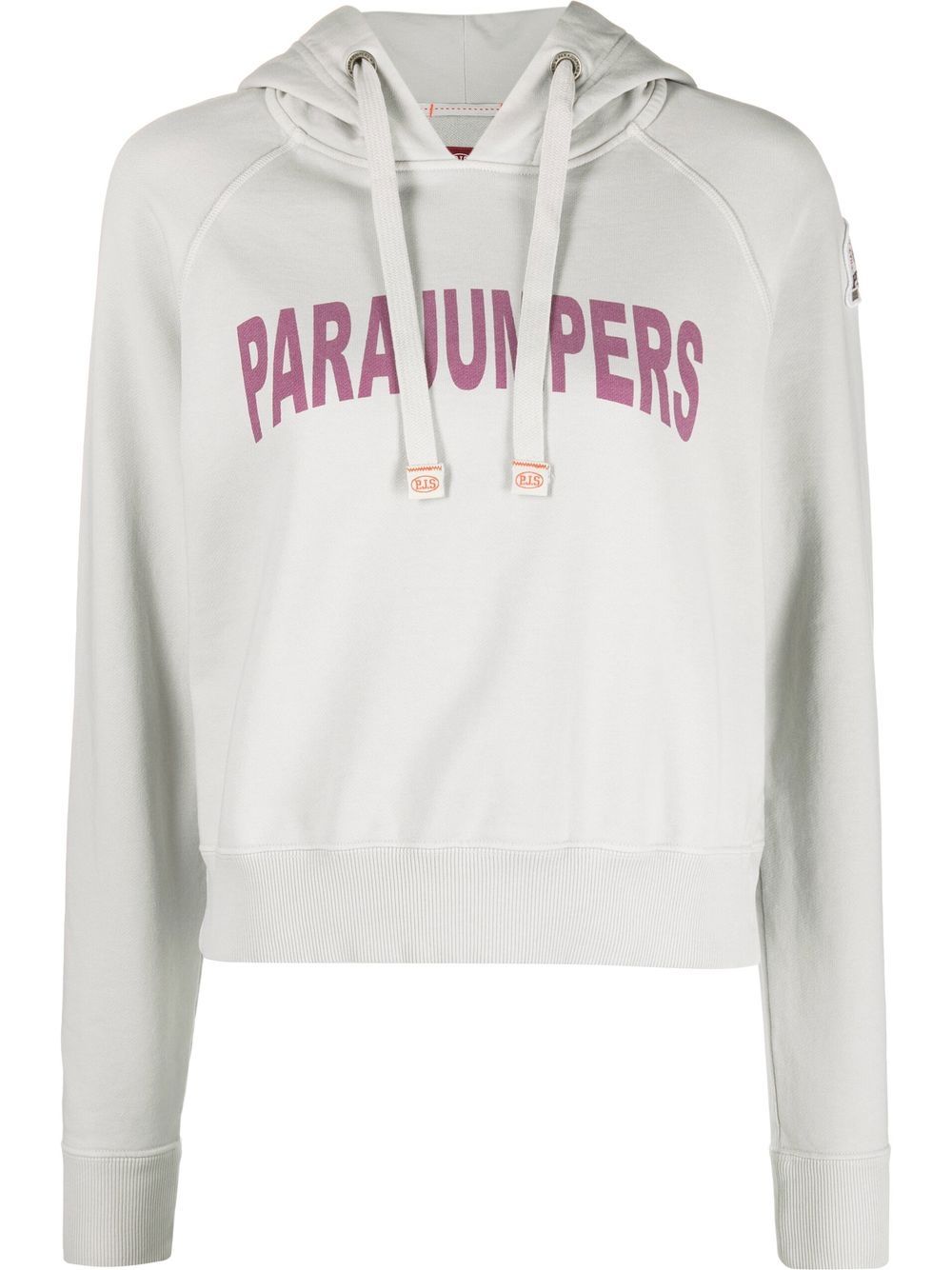 Parajumpers logo-print hoodie - Grey von Parajumpers