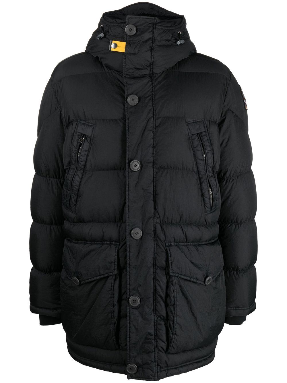 Parajumpers padded button-down coat - Black von Parajumpers