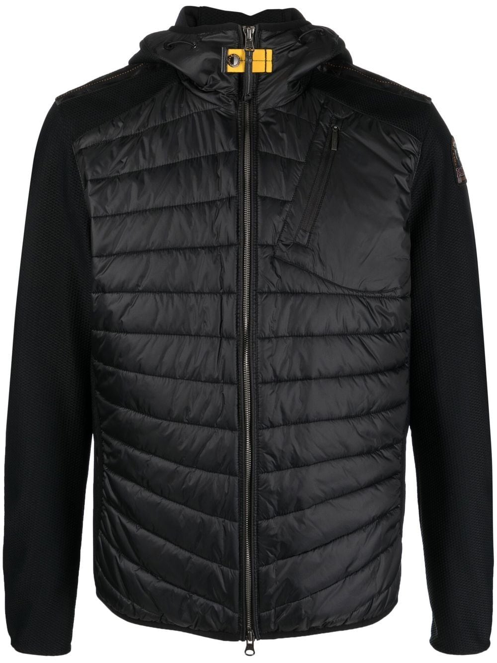 Parajumpers quilted zip-up hooded jacket - Black von Parajumpers