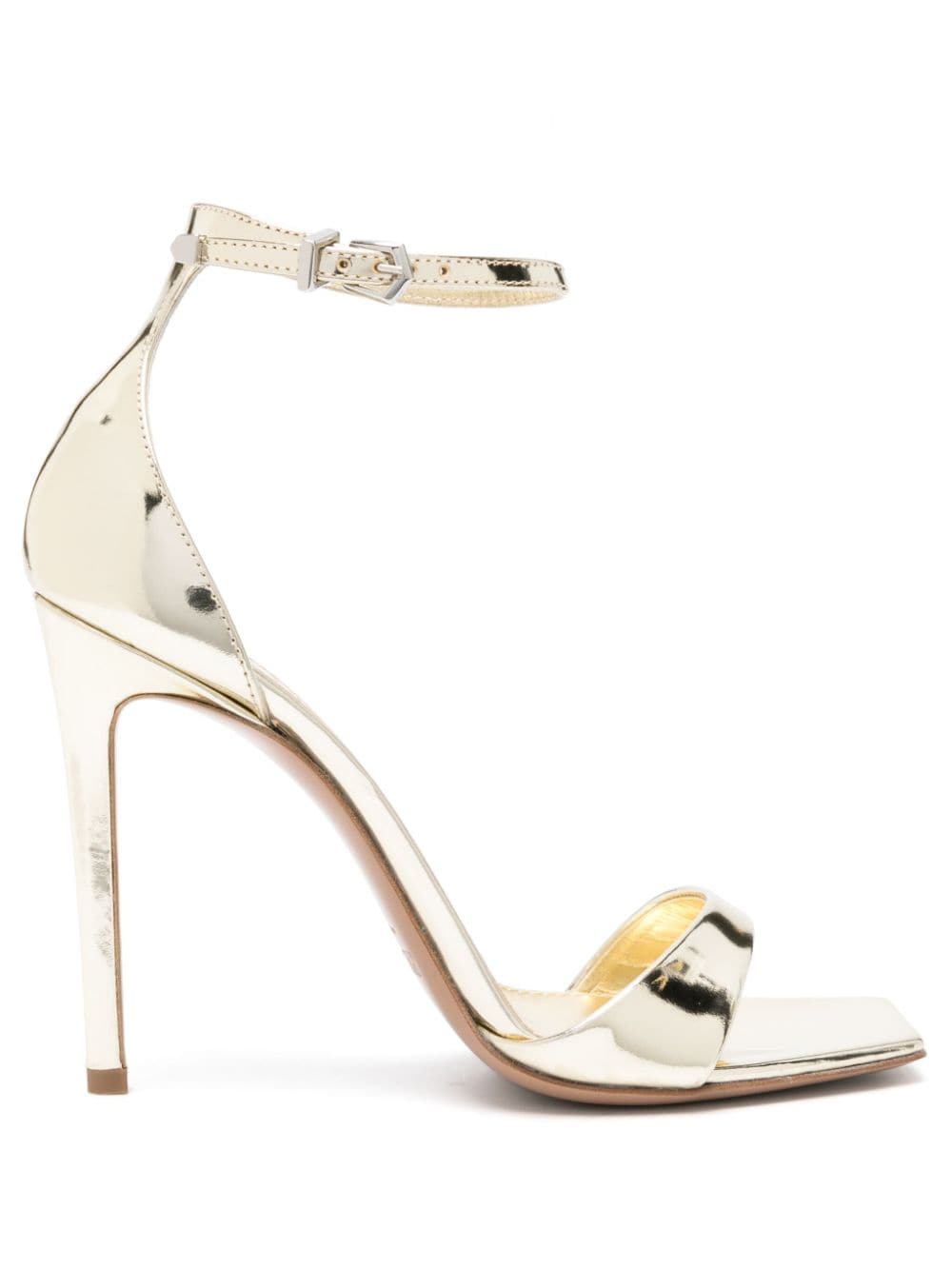 Paris Texas 105mm patent leather sandals - Gold von Paris Texas