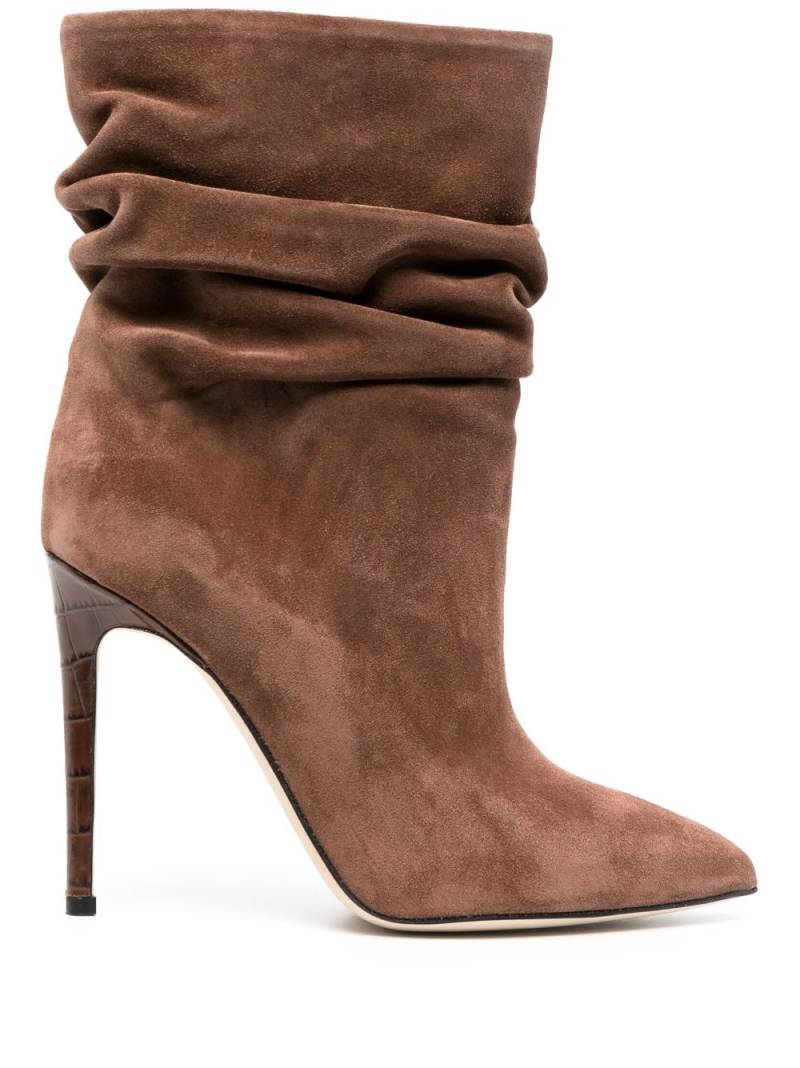 Paris Texas 110mm slouchy stiletto ankle boots - Brown von Paris Texas