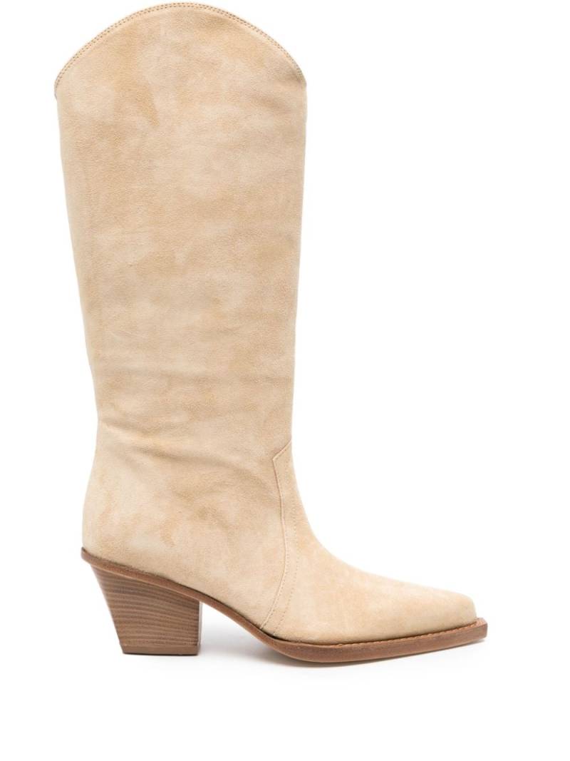 Paris Texas 70mm suede boots - Neutrals von Paris Texas