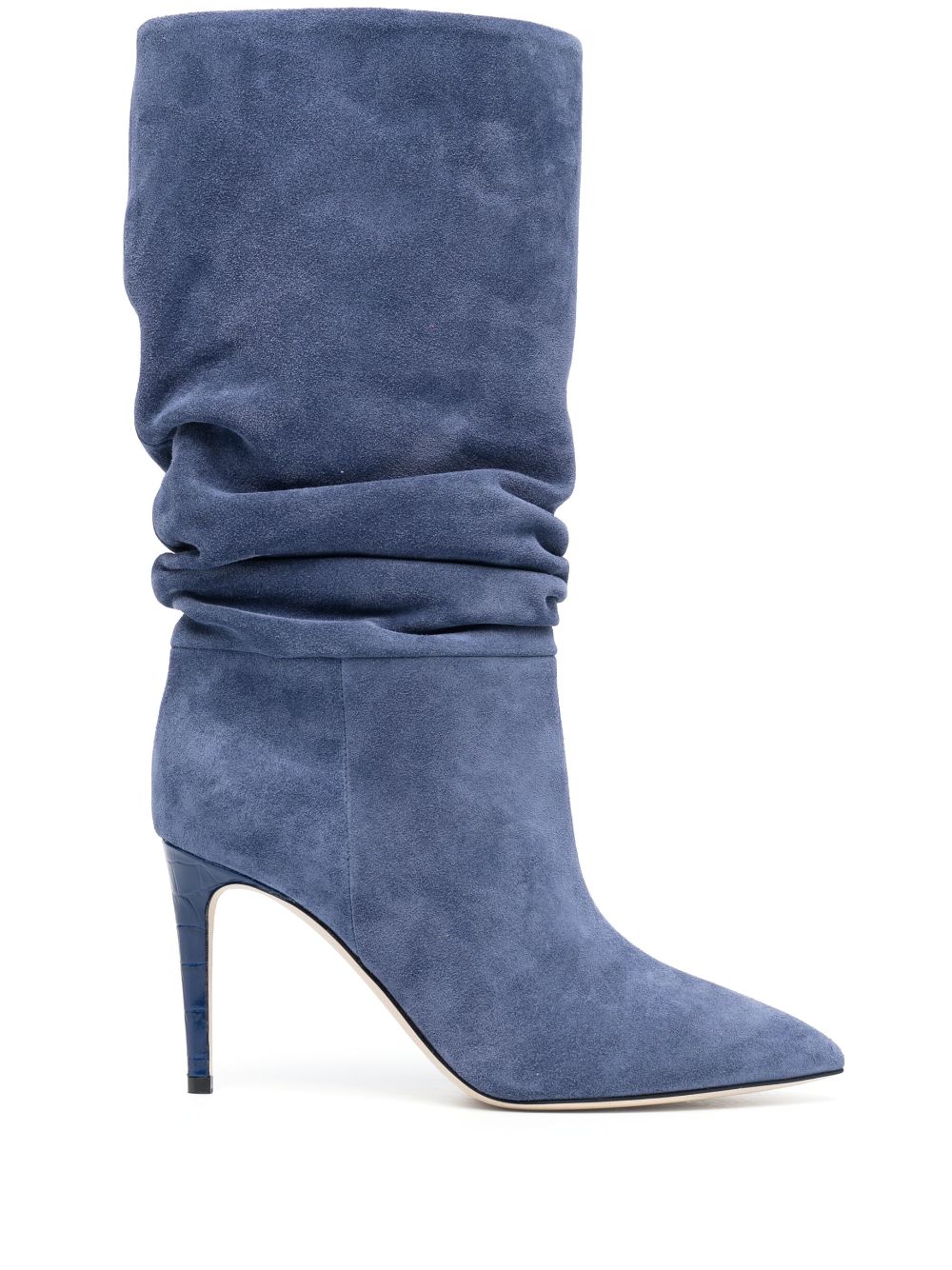 Paris Texas 90mm slouchy suede boots - Blue von Paris Texas