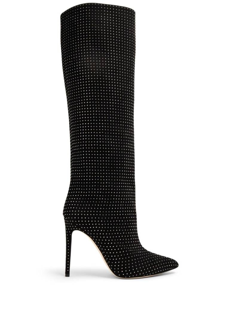 Paris Texas Holly 105mm crystal-embellished boots - Black von Paris Texas
