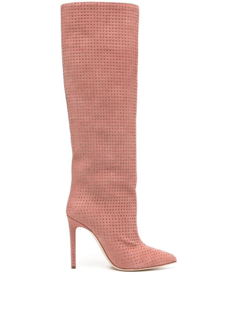 Paris Texas Holly 105mm embellished suede boots - Pink von Paris Texas