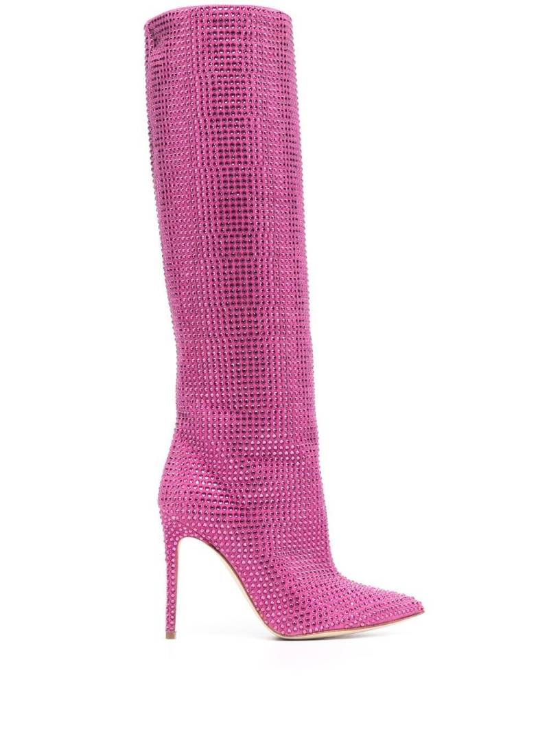 Paris Texas Holly 110mm crystal-embellished boots - Pink von Paris Texas