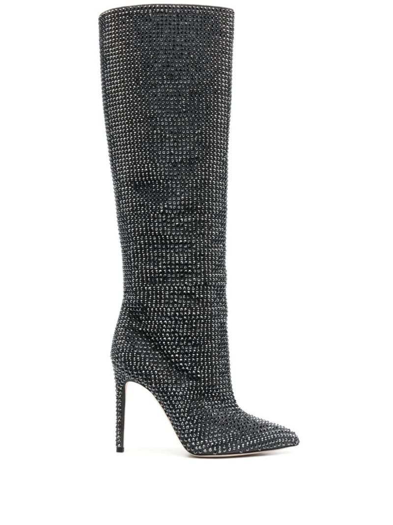 Paris Texas Holly 115mm crystal-embellished boots - Black von Paris Texas