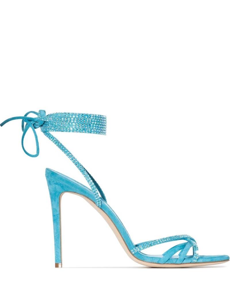 Paris Texas Holly Nicole 105mm lace up sandals - Blue von Paris Texas