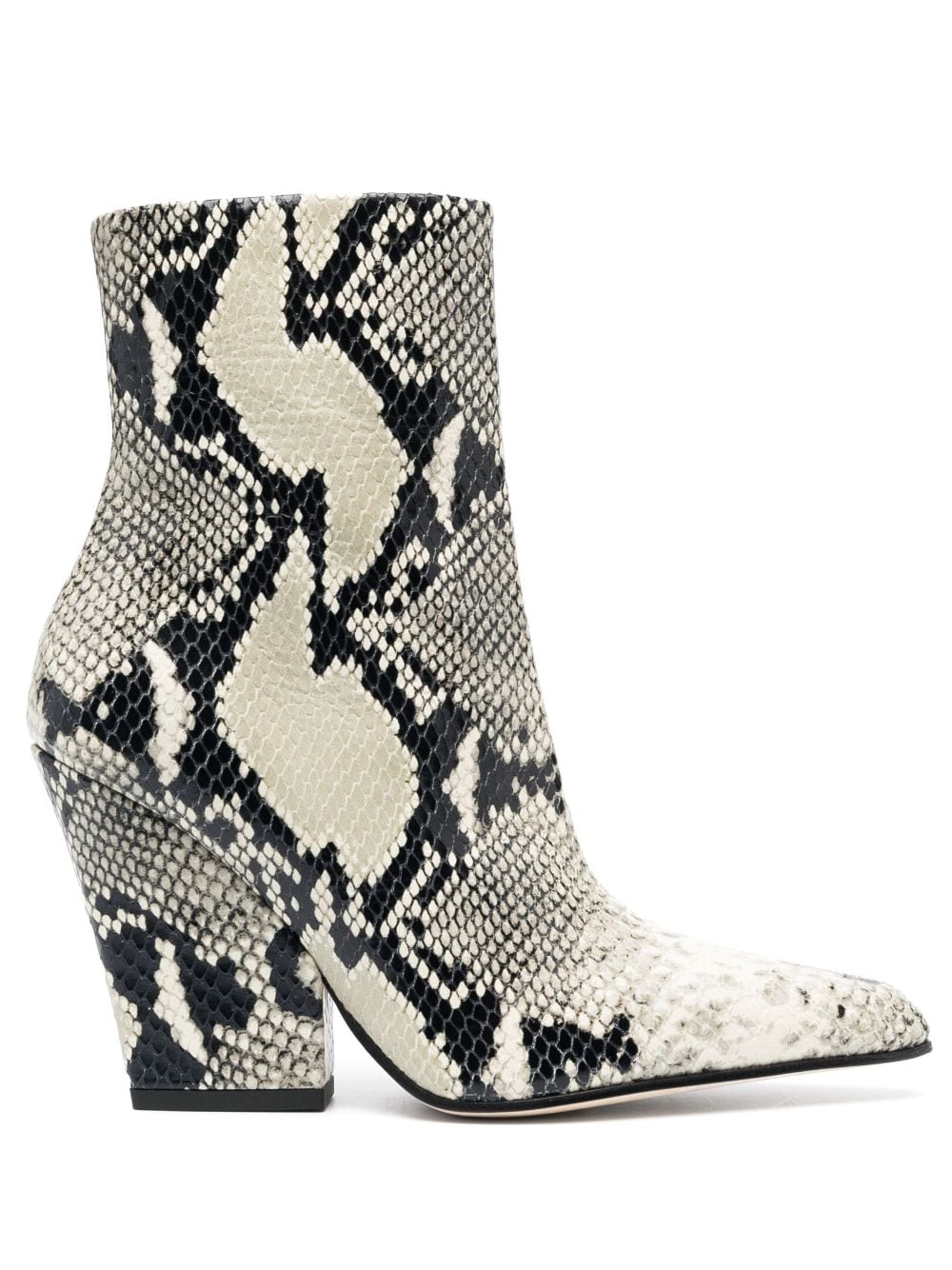 Paris Texas Jane 10mm snakeskin-print ankle boots - Black von Paris Texas