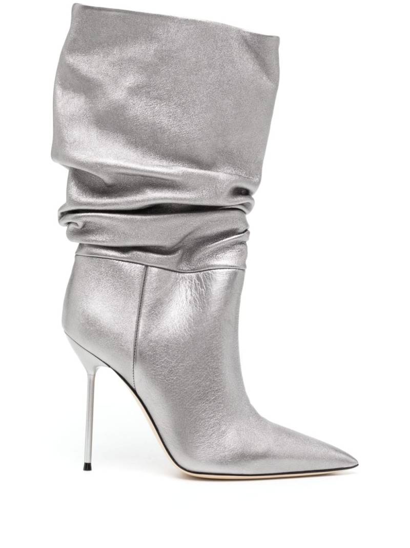 Paris Texas Lidia 105mm leather boots - Silver von Paris Texas