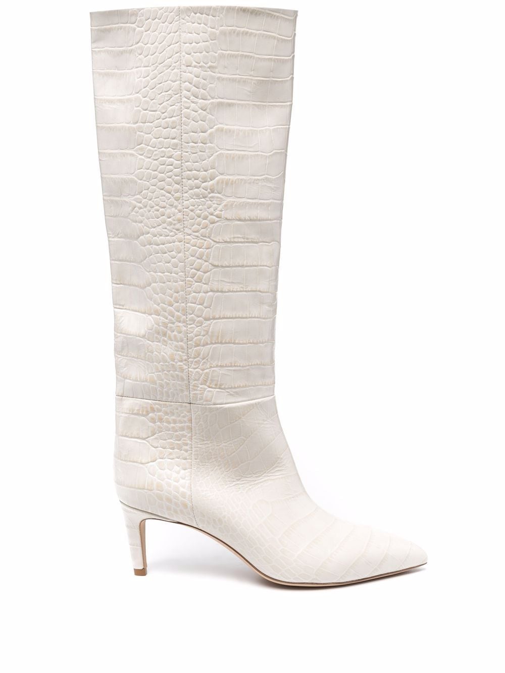 Paris Texas croc-effect stiletto boots - White von Paris Texas
