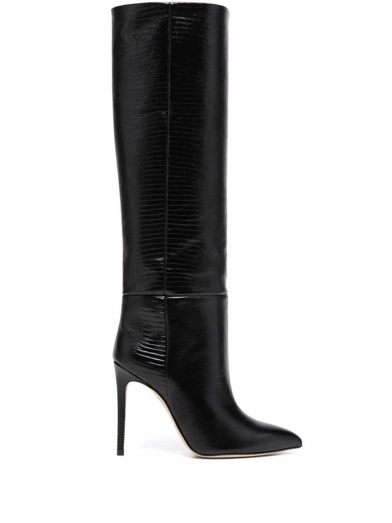 Paris Texas lizard-effect boots - Black von Paris Texas