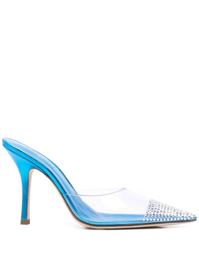 Paris Texas transparent crystal sandals - Blue von Paris Texas