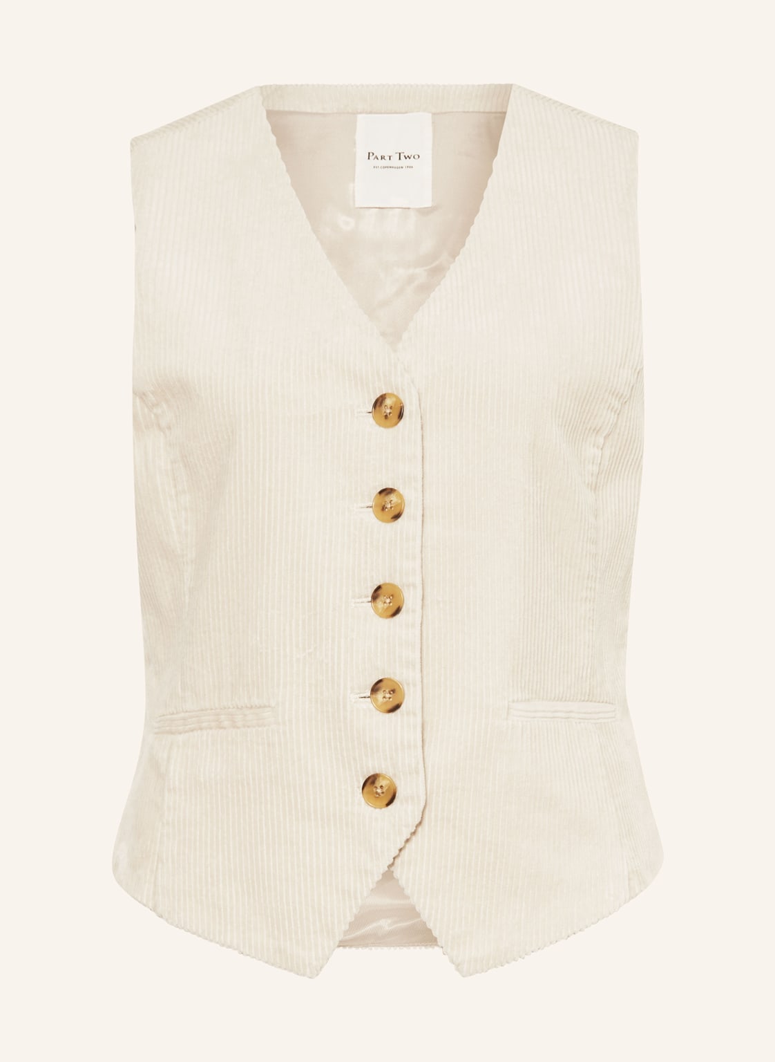 Part Two Blazerweste Linka Aus Cord beige Part Two Blazerweste Linka Aus Cord beige von Part Two