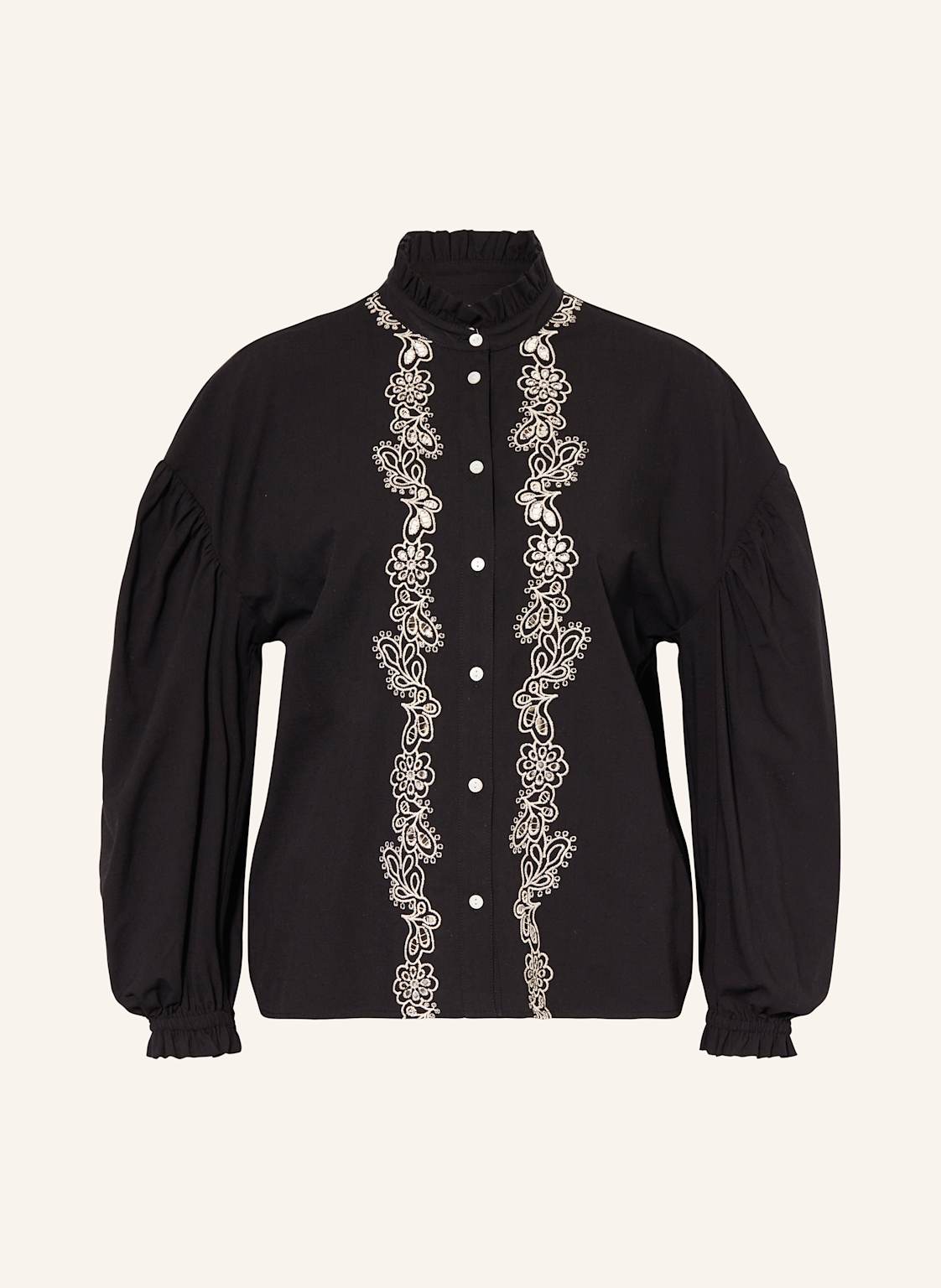 Part Two Bluse Mit Lochspitze Und 3/4-Arm schwarz Part Two Bluse Mit Lochspitze Und 3/4-Arm schwarz von Part Two