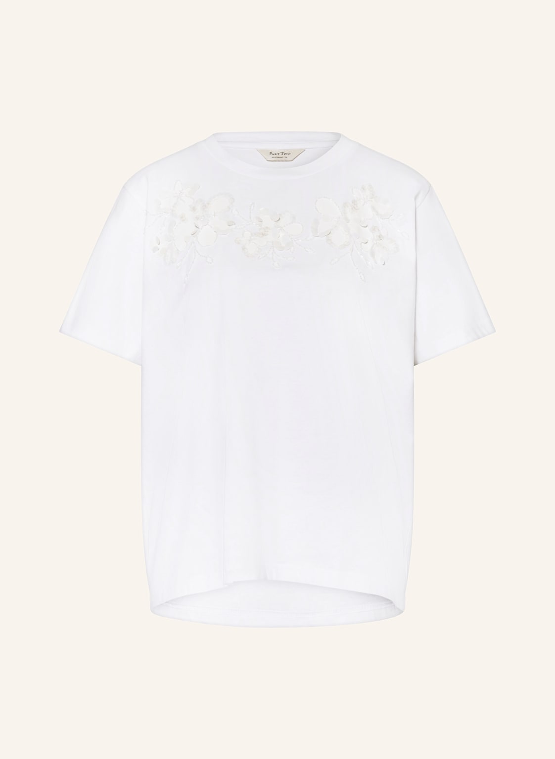 Part Two T-Shirt Nahidpw Mit Pailletten Und Schmuckperlen weiss Part Two T-Shirt Nahidpw Mit Pailletten Und Schmuckperlen weiss von Part Two