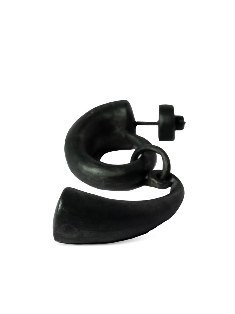 Parts of Four Horn Pendant earring - Black von Parts of Four