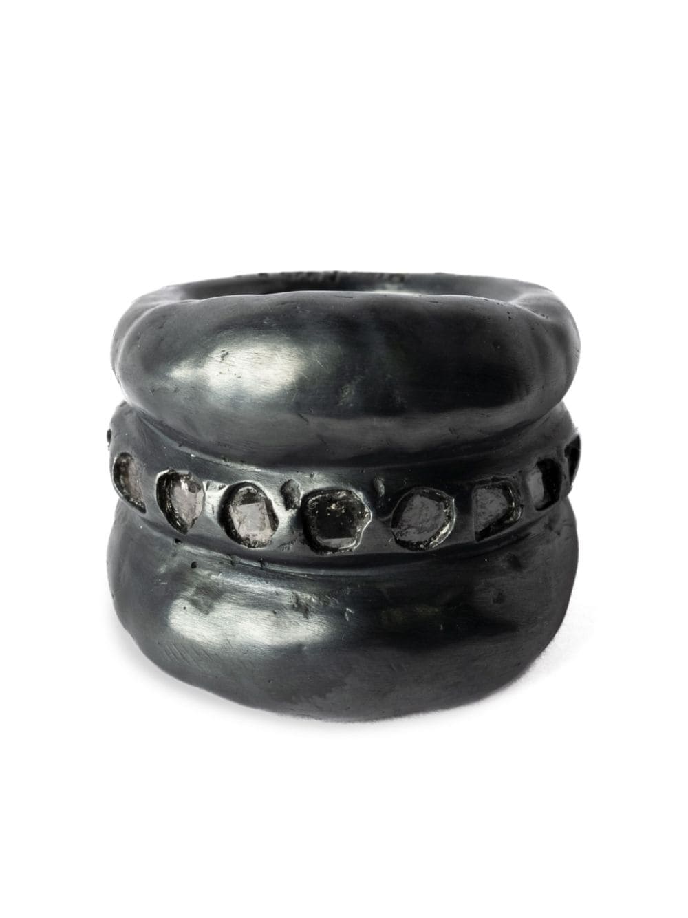 Parts of Four Stack sterling-silver diamond ring - Black von Parts of Four