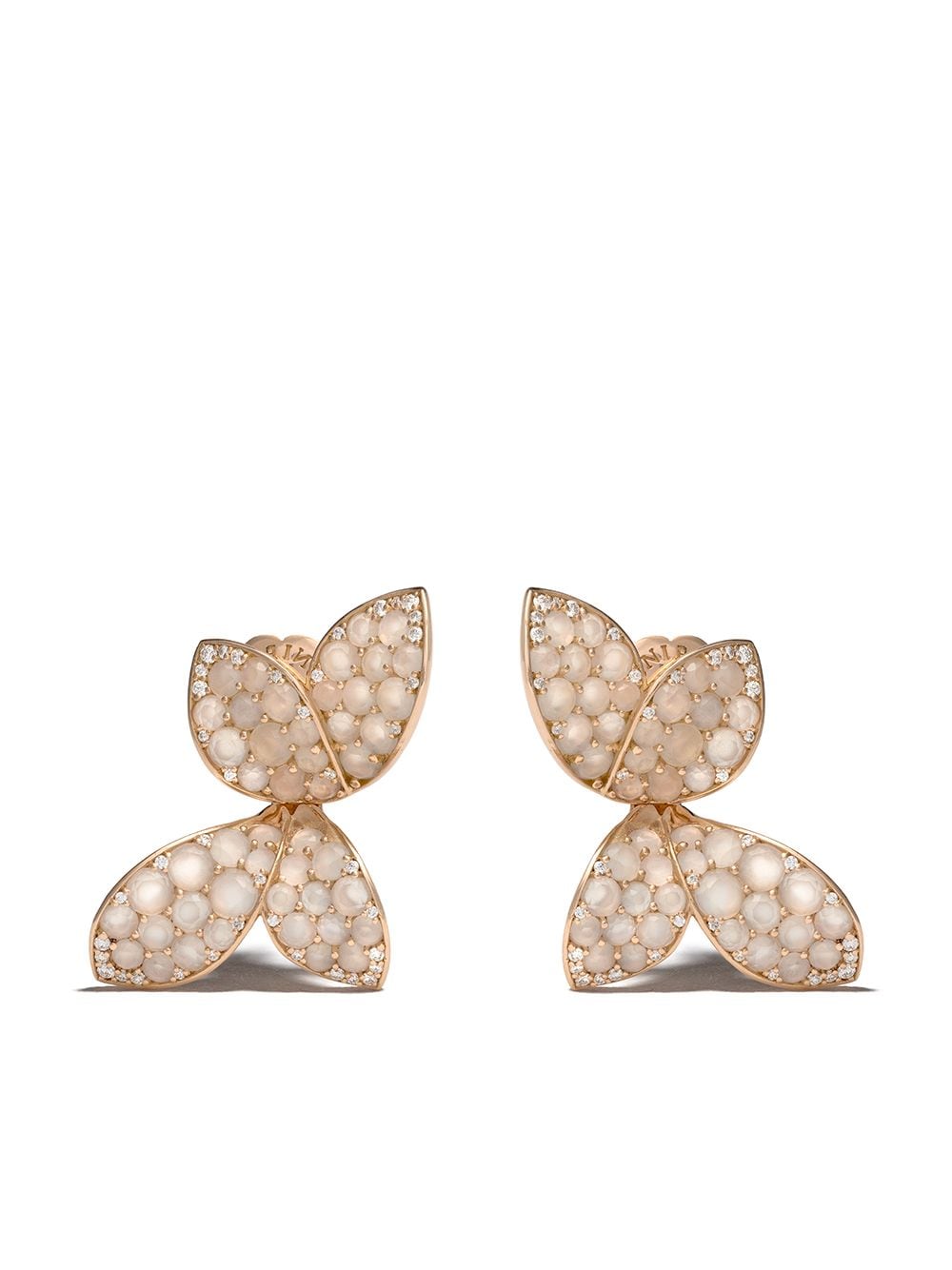Pasquale Bruni 18kt rose gold Giardini Segreti diamond stud earrings - Pink von Pasquale Bruni