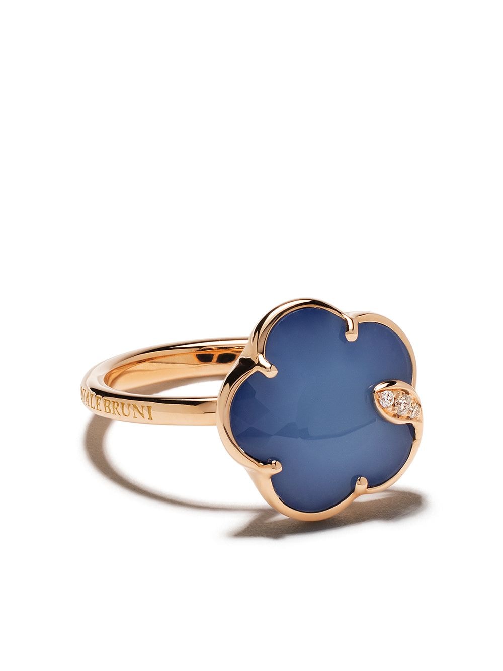 Pasquale Bruni 18kt rose gold Petit Jolie agate, lapis lazuli and diamond ring - Pink von Pasquale Bruni