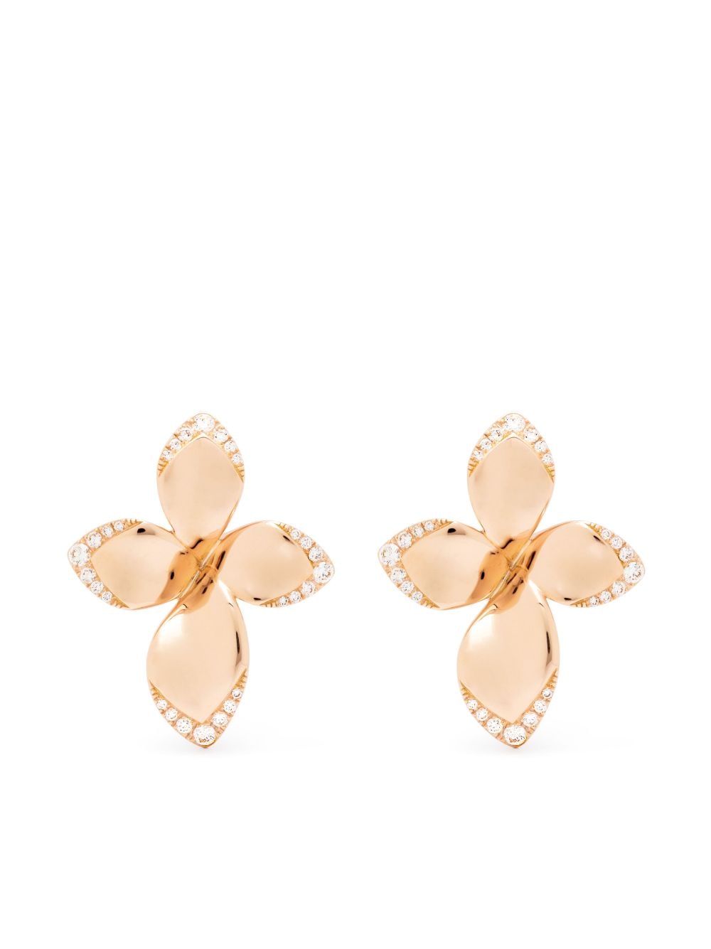 Pasquale Bruni 18kt rose gold and diamond Giardini Segreti earrings - Pink von Pasquale Bruni