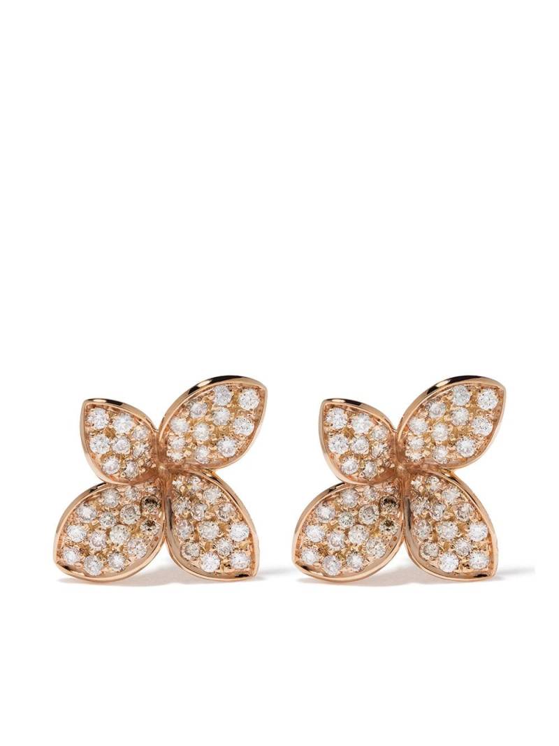 Pasquale Bruni 18kt rose gold diamond Petit Garden earrings - Pink von Pasquale Bruni