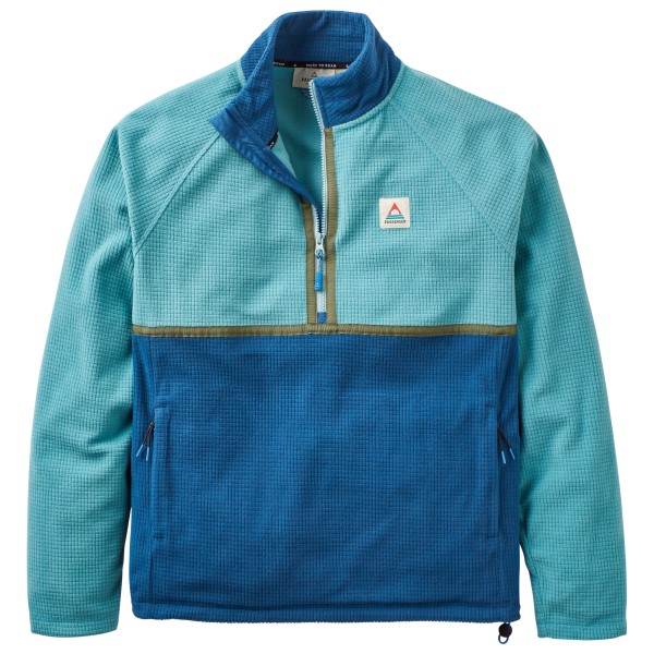 Passenger - Overlook Recycled Grid Polar Fleece - Fleecejacke Gr L;M;S;XL;XXL oliv;türkis/blau Passenger - Overlook Recycled Grid Polar Fleece - Fleecejacke Gr L;M;S;XL;XXL oliv;türkis/blau von Passenger