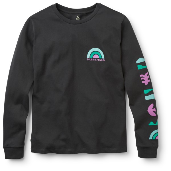 Passenger - Women's Papercut Recycled Cotton L/S T-Shirt - Longsleeve Gr M;S;XS rosa;schwarz Passenger - Women's Papercut Recycled Cotton L/S T-Shirt - Longsleeve Gr M;S;XS rosa;schwarz von Passenger