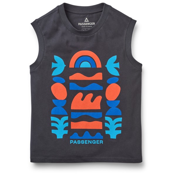 Passenger - Women's Papercut Recycled Cotton Vest - Top Gr L grau von Passenger