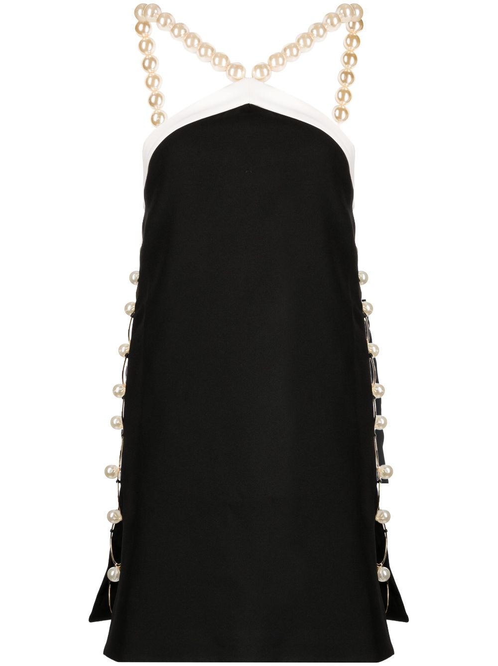 PatBO pearl-embellished sleeveless dress - Black von PatBO