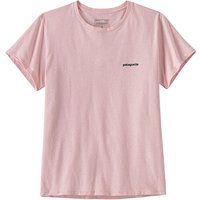 PATAGONIA Damen T-Shirt P-6 Logo Responsibili rosa | M von Patagonia