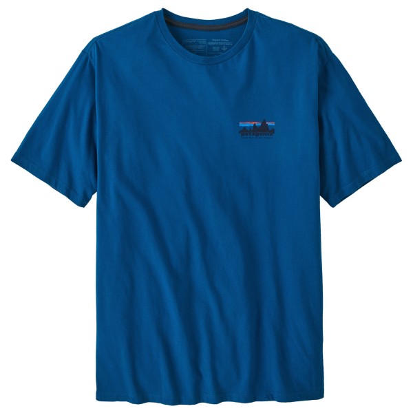 Patagonia - 73 Skyline Organic T-Shirt - T-Shirt Gr L blau von Patagonia