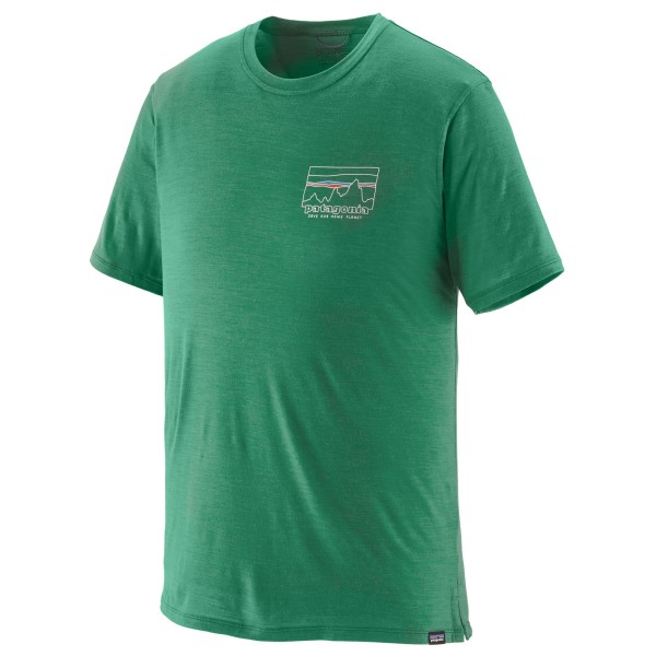 Patagonia - Cap Cool Merino Graphic Shirt - Merinoshirt Gr L grün von Patagonia
